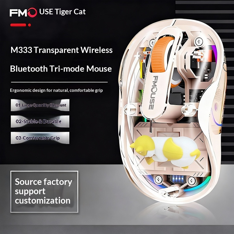 Esports Wireless Gaming Mouse - Model M333 Tri Mode Wireless Bluetooth