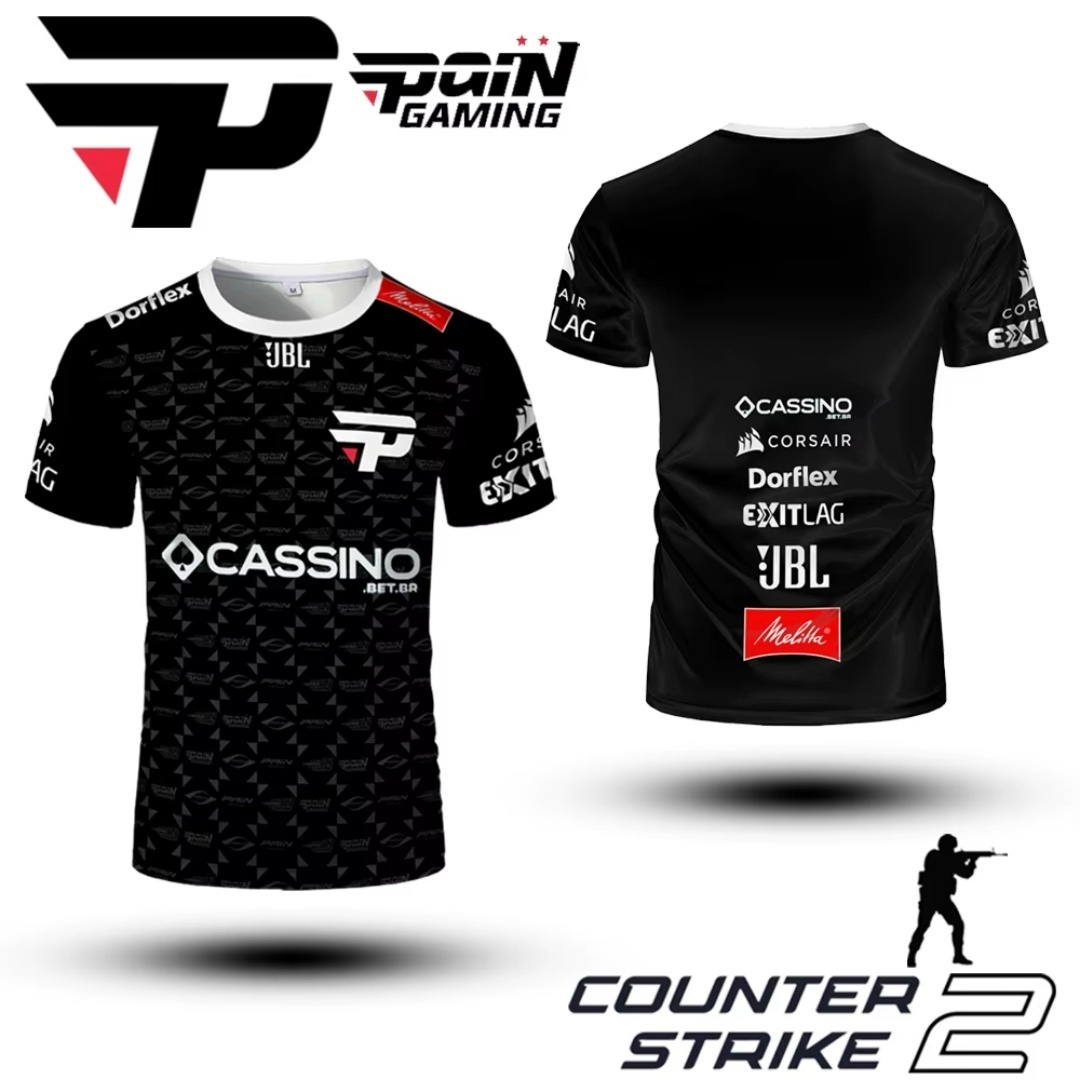 Custom Esports Gaming Jersey - PaiN Gaming Club 2025 Uniforms Esports