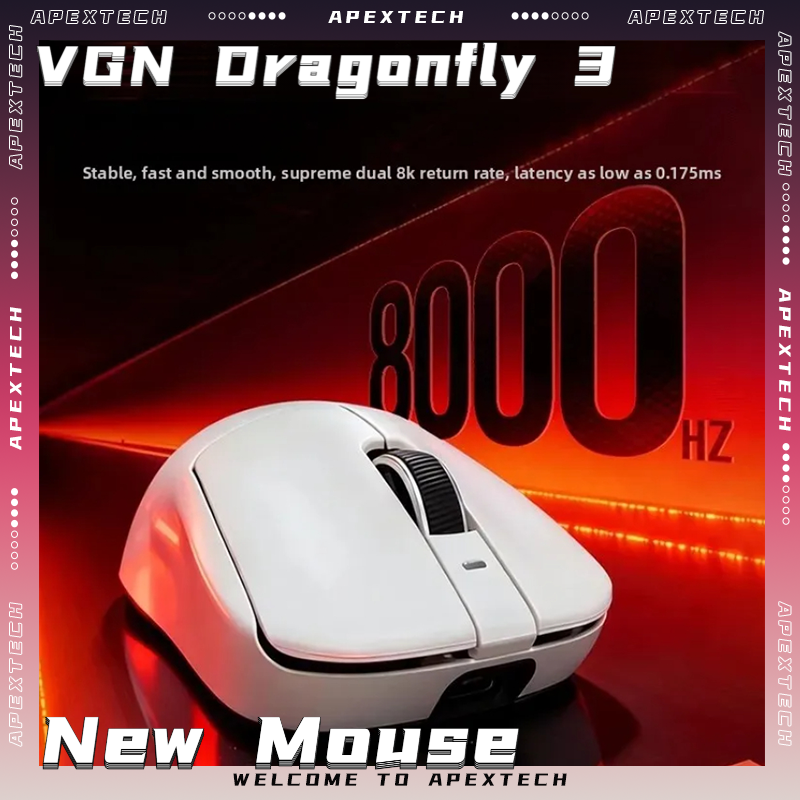 Esports Wireless Gaming Mouse - VGN Dragonfly3 PRO Max Ultimate Bluetooth