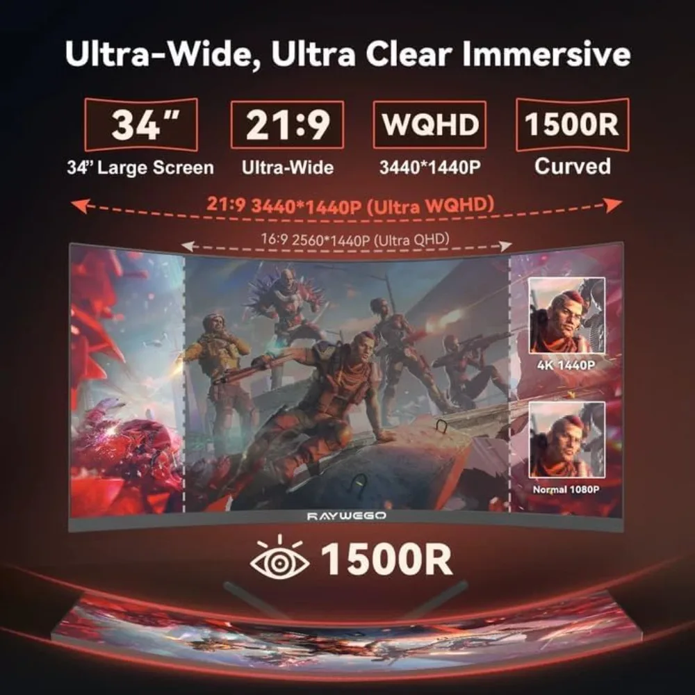 US Shipping 34 Inch Curved Gam - Gaming Monitor Curved のレビューと価格