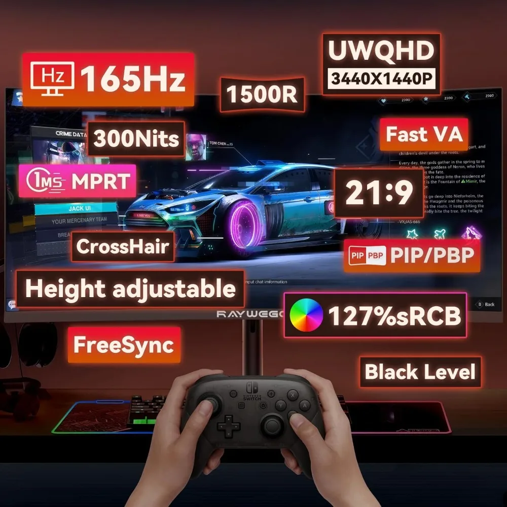 US Shipping 34 Inch Curved Gam - Gaming Monitor Curved のレビューと価格