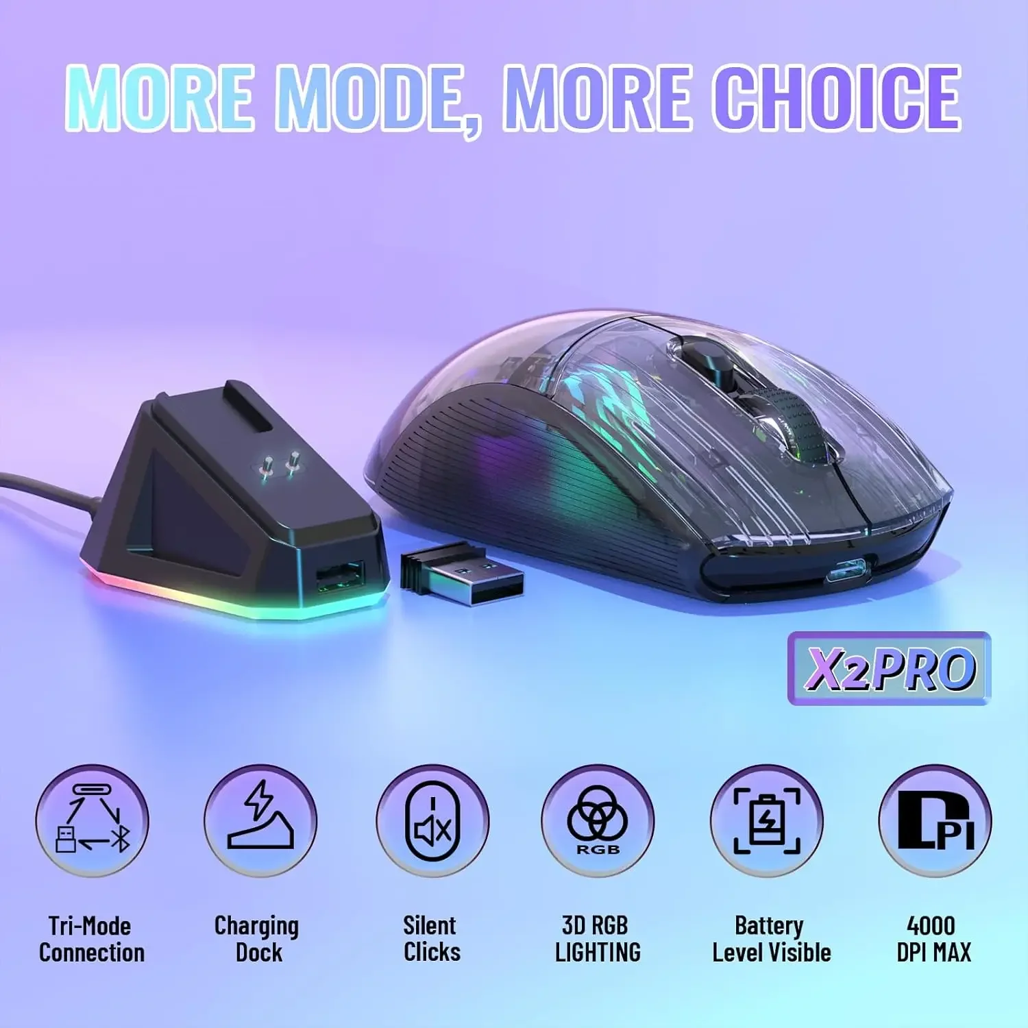 ATTACK SHARK X2 Pro Triple Mod - Esports Gaming Mice のレビューと価格