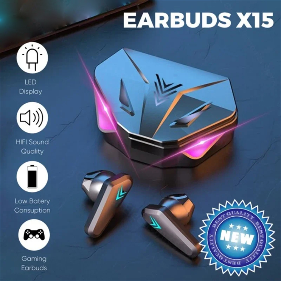 X15 TWS Wireless Earphone Blue - Esports Gaming Headset のレビューと価格