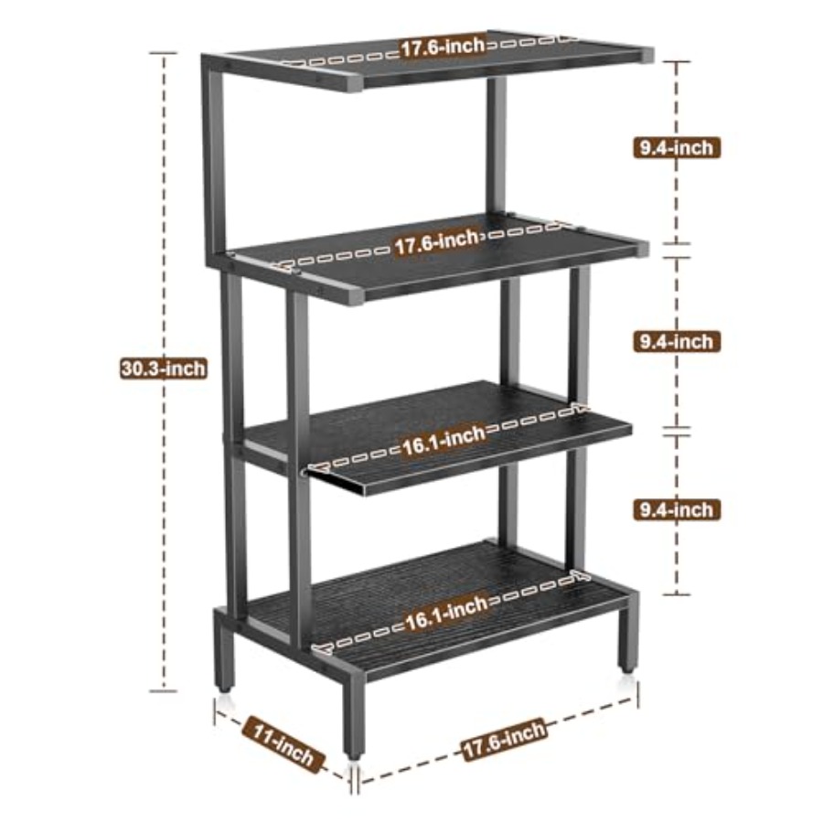 Media Stand Gaming Shelf 4 Tie - Video Gaming & Esports Usd Acc のレビューと価格