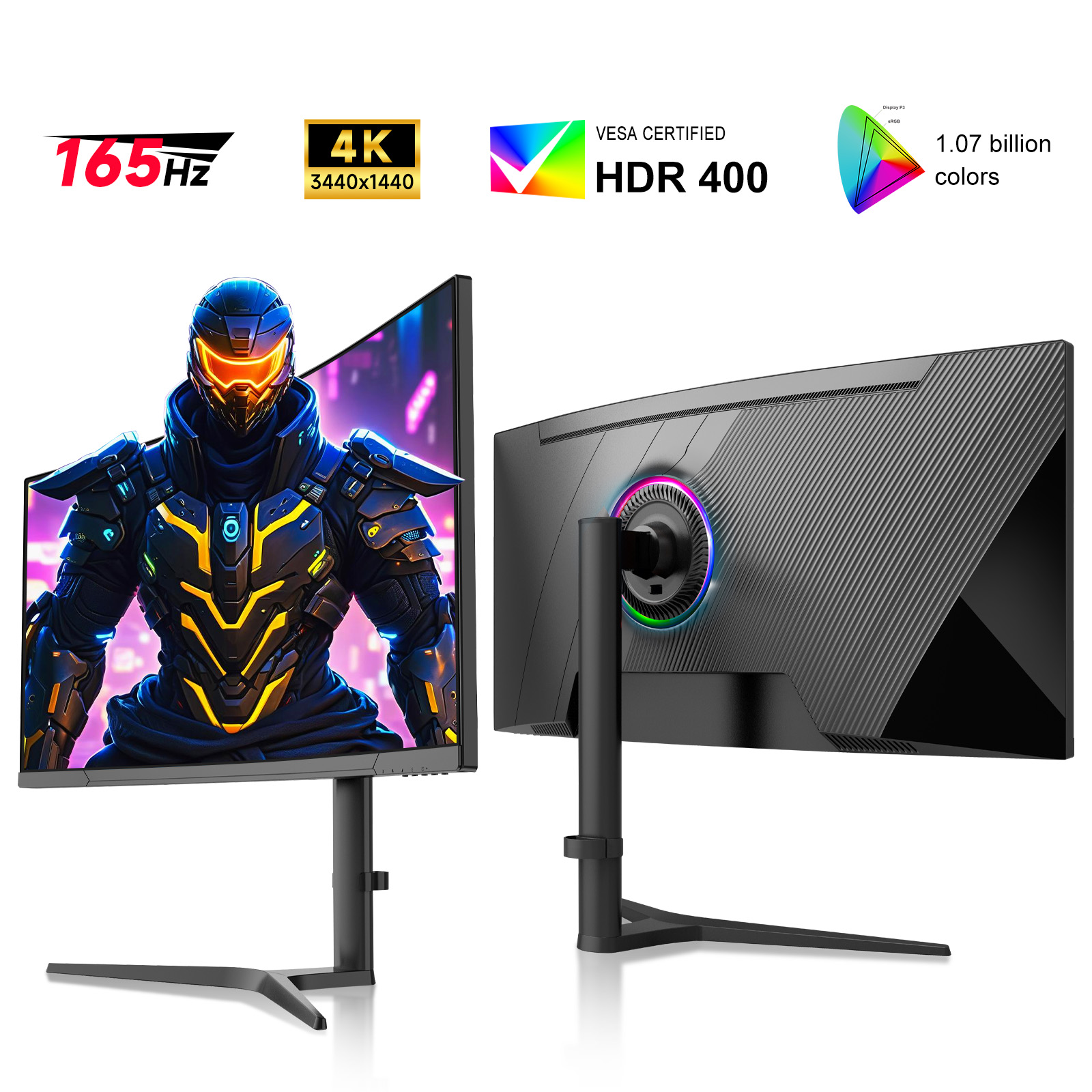 240hz 4k Curved 23.8 - 34 Inch - Gaming Monitor Curved のレビューと価格