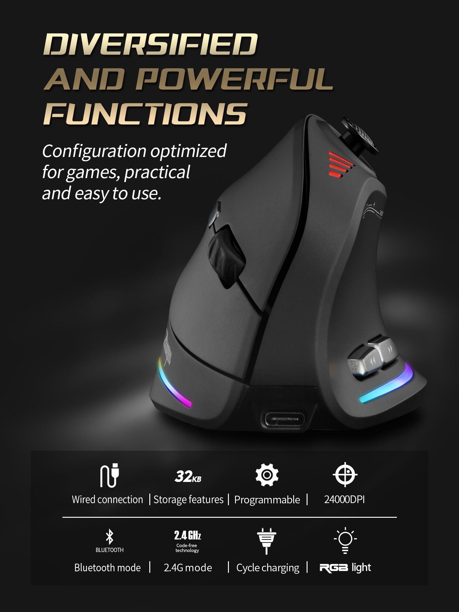Jomaa RGB Backlit Wireless Ver - Esports Gaming Mice のレビューと価格