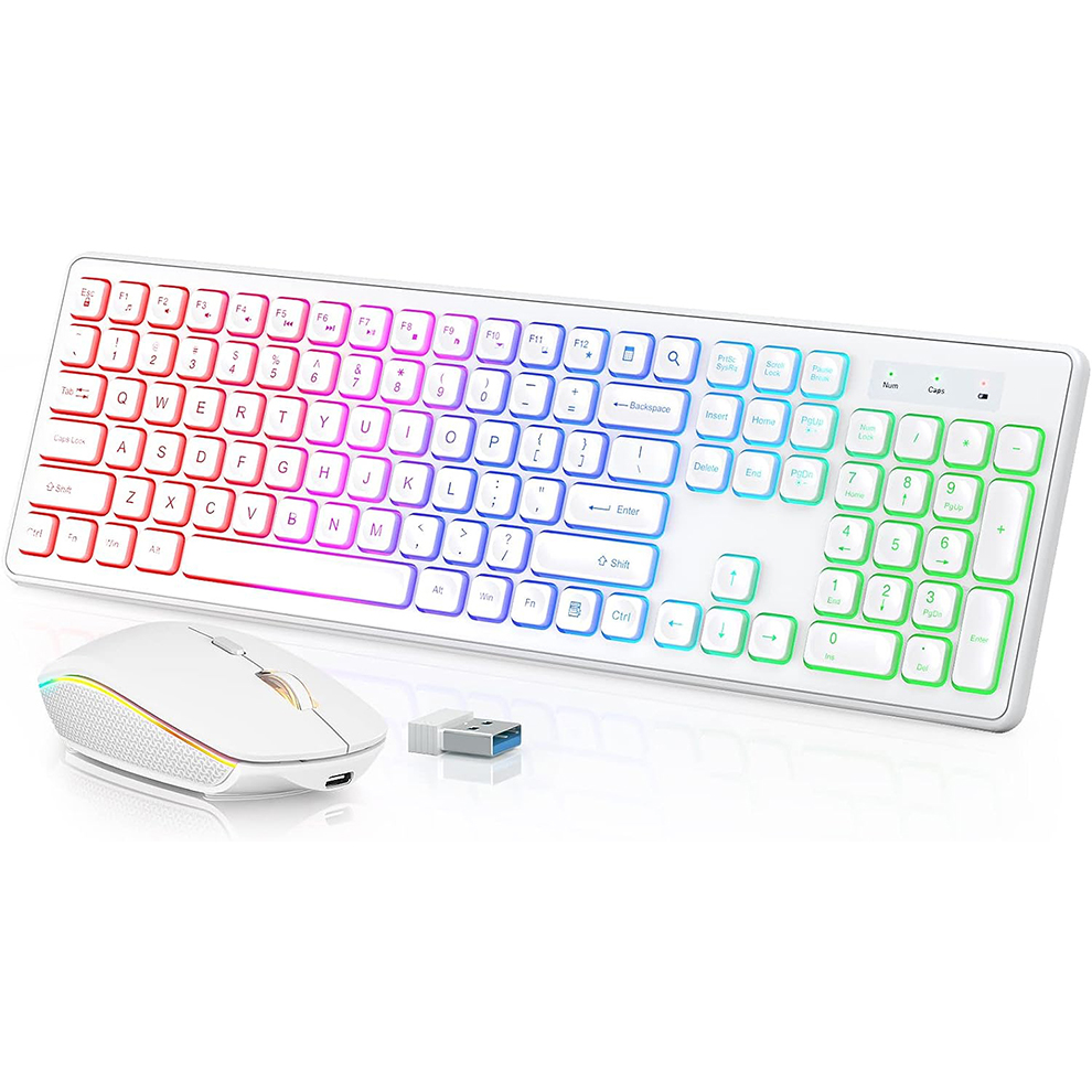 Backlit Wireless Keyboard and  - Esports Wireless Gaming Mouse のレビューと価格