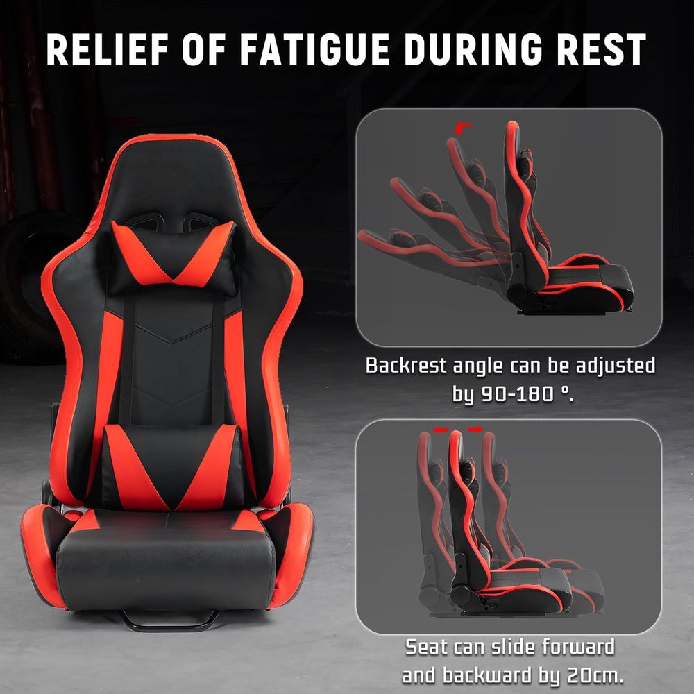 Adjustable Slide Racing Bucket - Video Gaming & Esports Usd Acc のレビューと価格