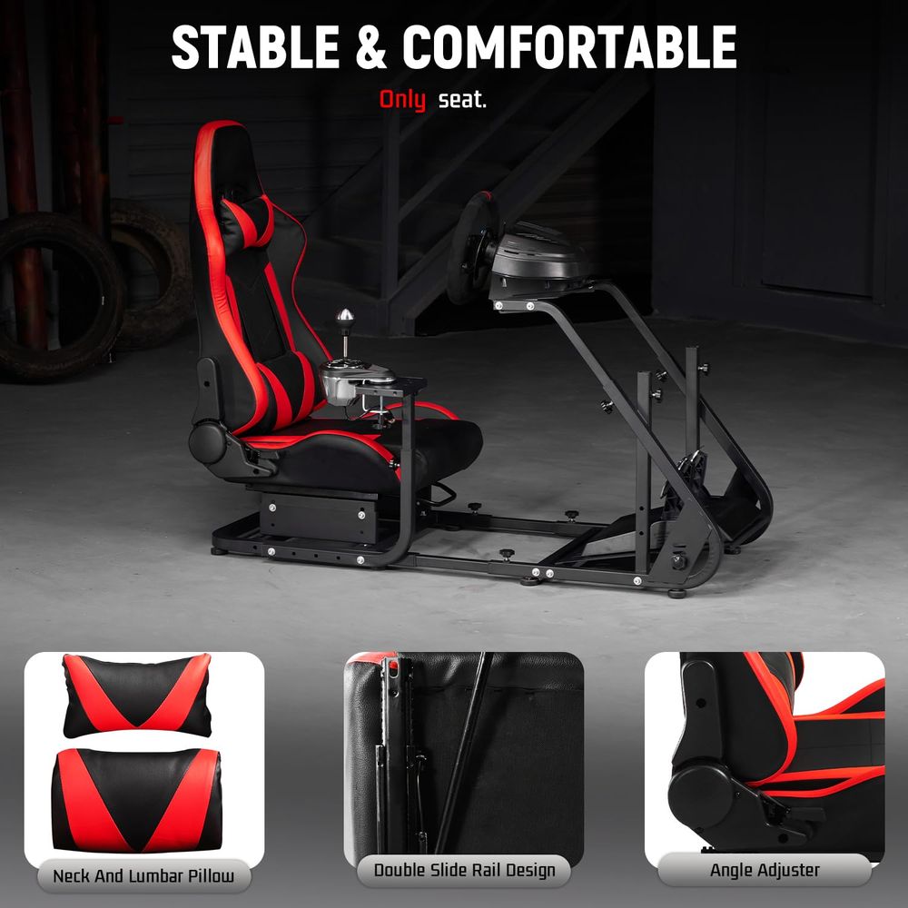 Adjustable Slide Racing Bucket - Video Gaming & Esports Usd Acc のレビューと価格